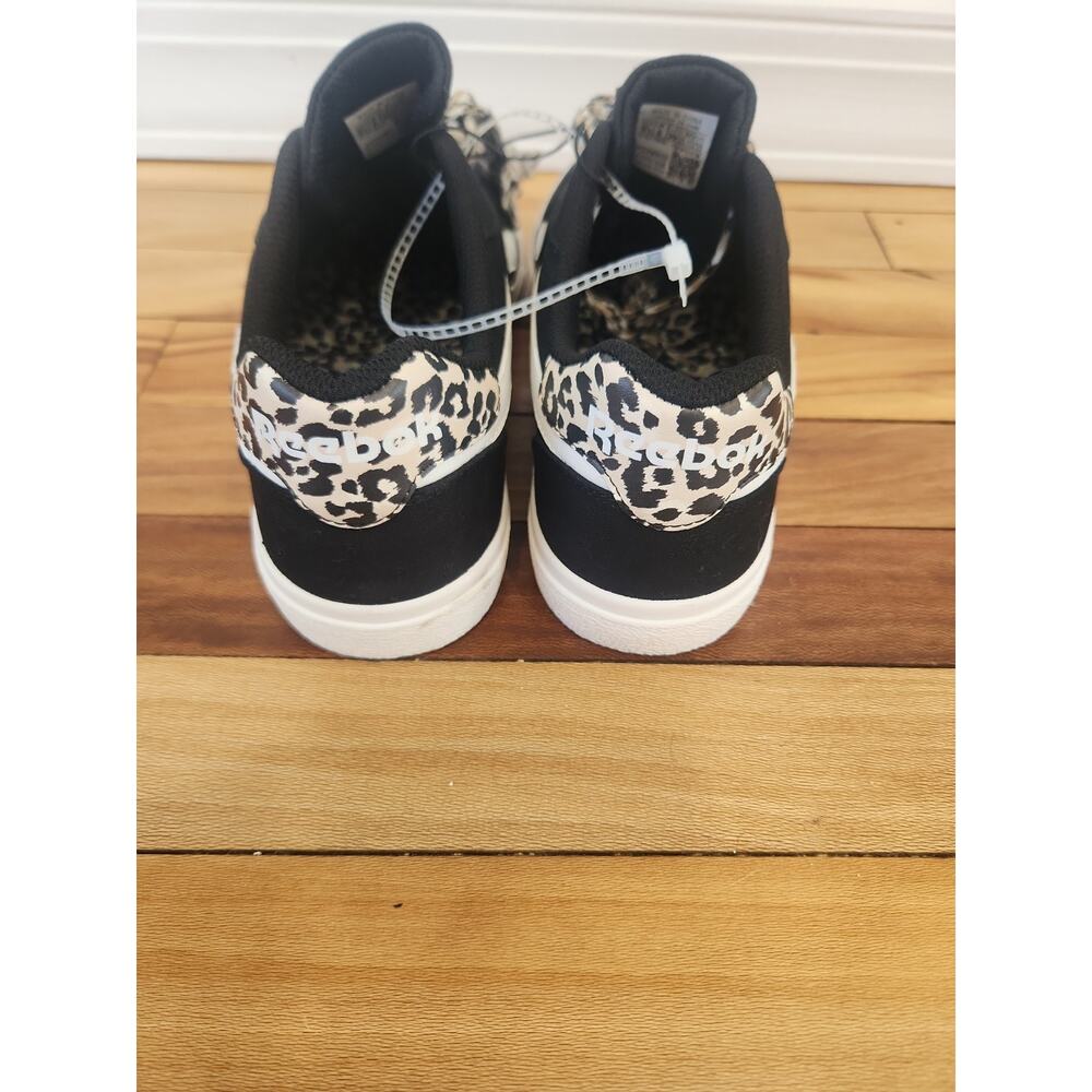 Reebok Leopard Print Shoes Brown Black White Low Top Comfort Size 8.5 NEW - Picture 4 of 7